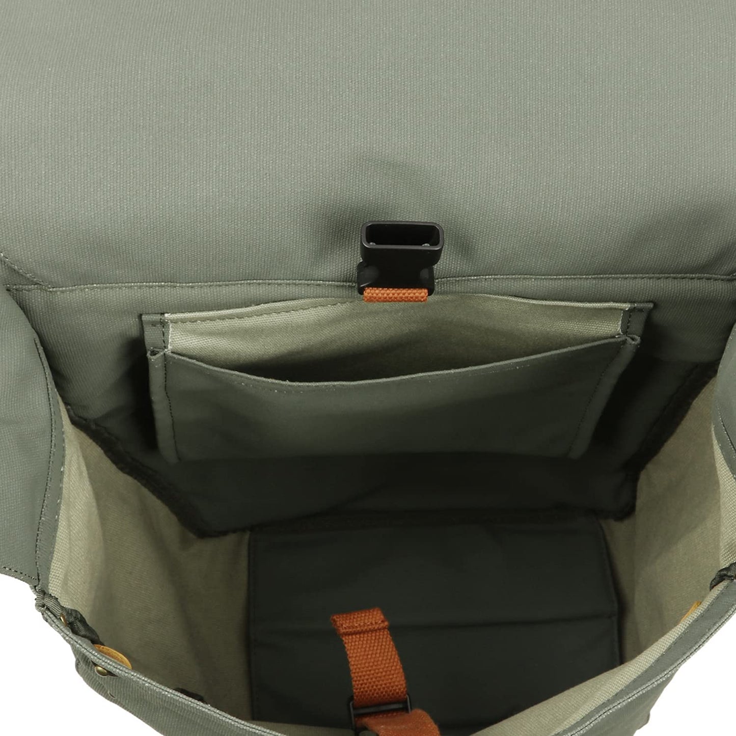 TOURBON Canvas Bike Bags Rear Rack Roll-up Bicycle Panniers Waterproof