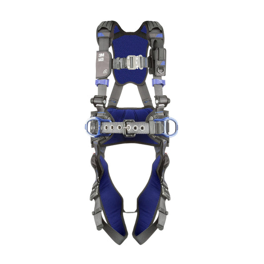 3M DBI-SALA ExoFit X300 Comfort Construction Positioning Safety Harness, Construction Fall Protection, Aluminum Back and Hip D-Rings, Auto-Locking Quick Connect Leg and Chest Buckles, 1113133, 2X