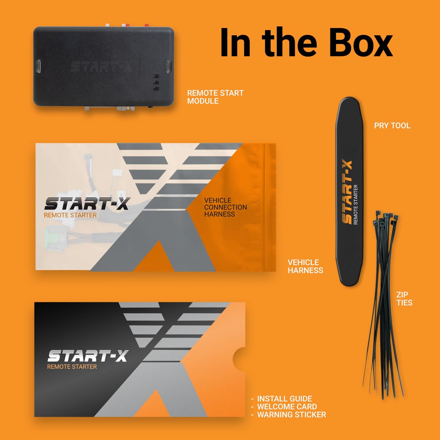 Start-X Remote Starter Kit for Non-Hybrid Highlander (2014-2019), C-HR (2018-2019), Land Cruiser (2016-2018) Vehicles with Push-to-Start Ignition Only | Plug & Play Install | Use Your OEM Key Fob