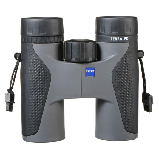 ZEISS Terra ED Binoculars 10x32 Waterproof, and Fast Focusing with Coated Glass for Optimal Clarity in All Weather Conditions for Bird Watching, Hunting, Sightseeing, Grey