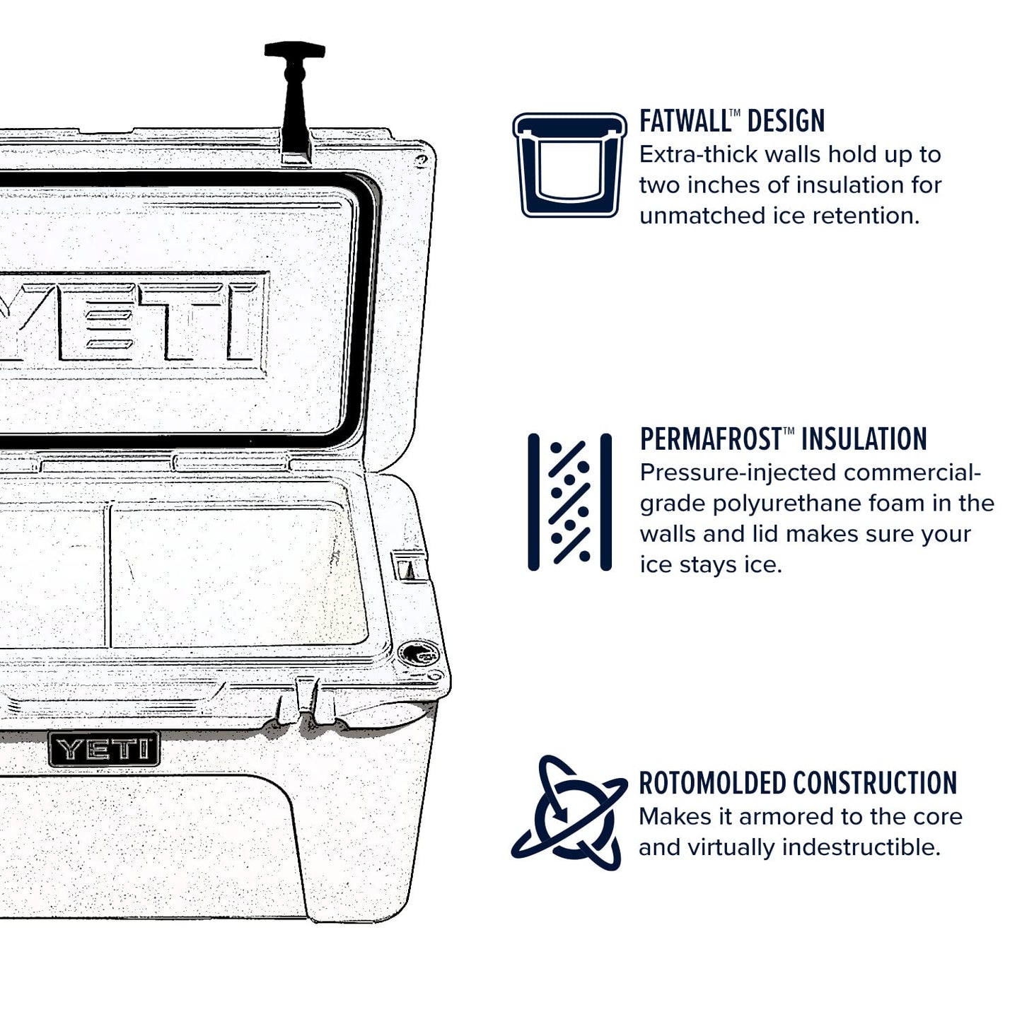 YETI Tundra 105 Cooler, White