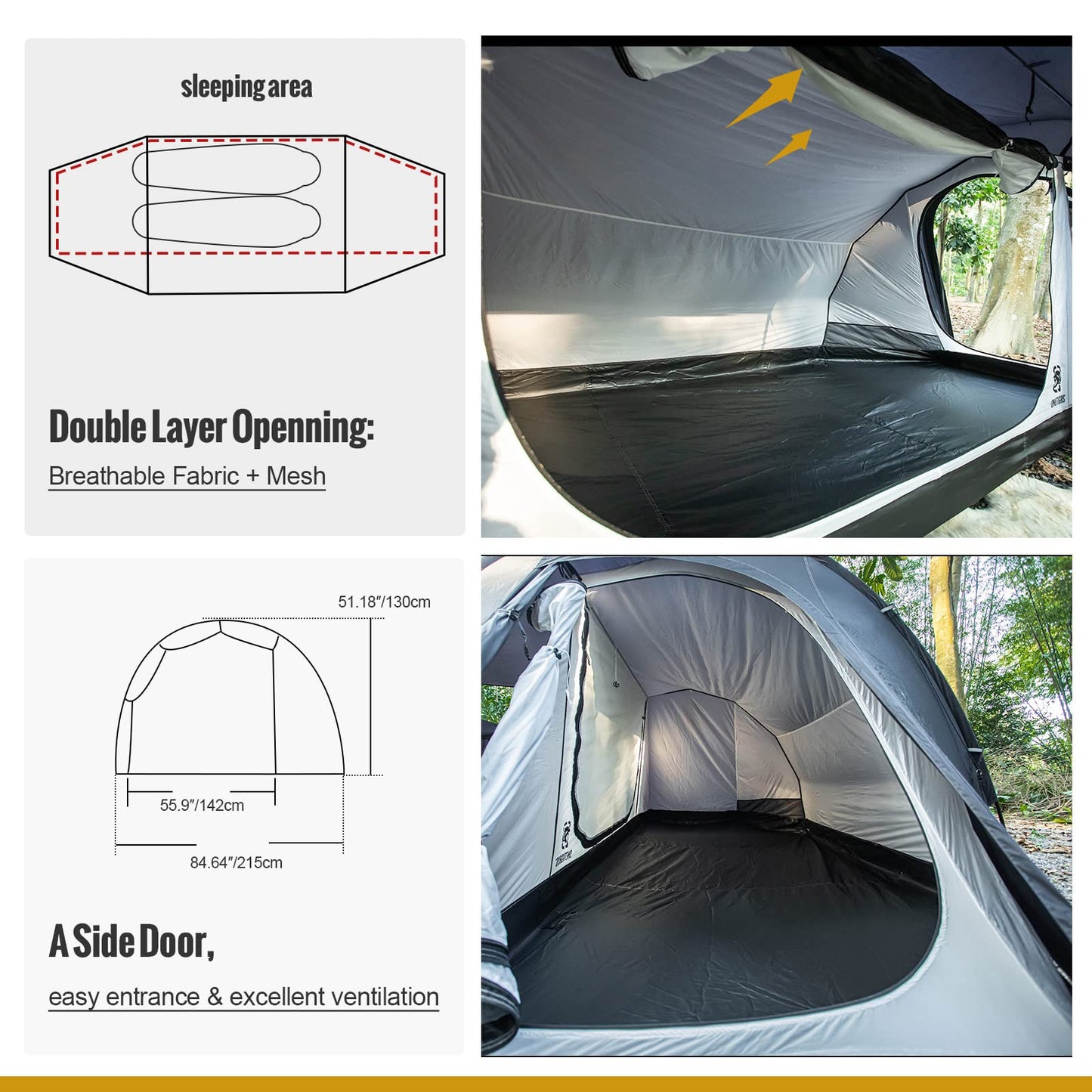 OneTigris COMETA Camping Tent + OneTigris Ultralight Backpacking Table