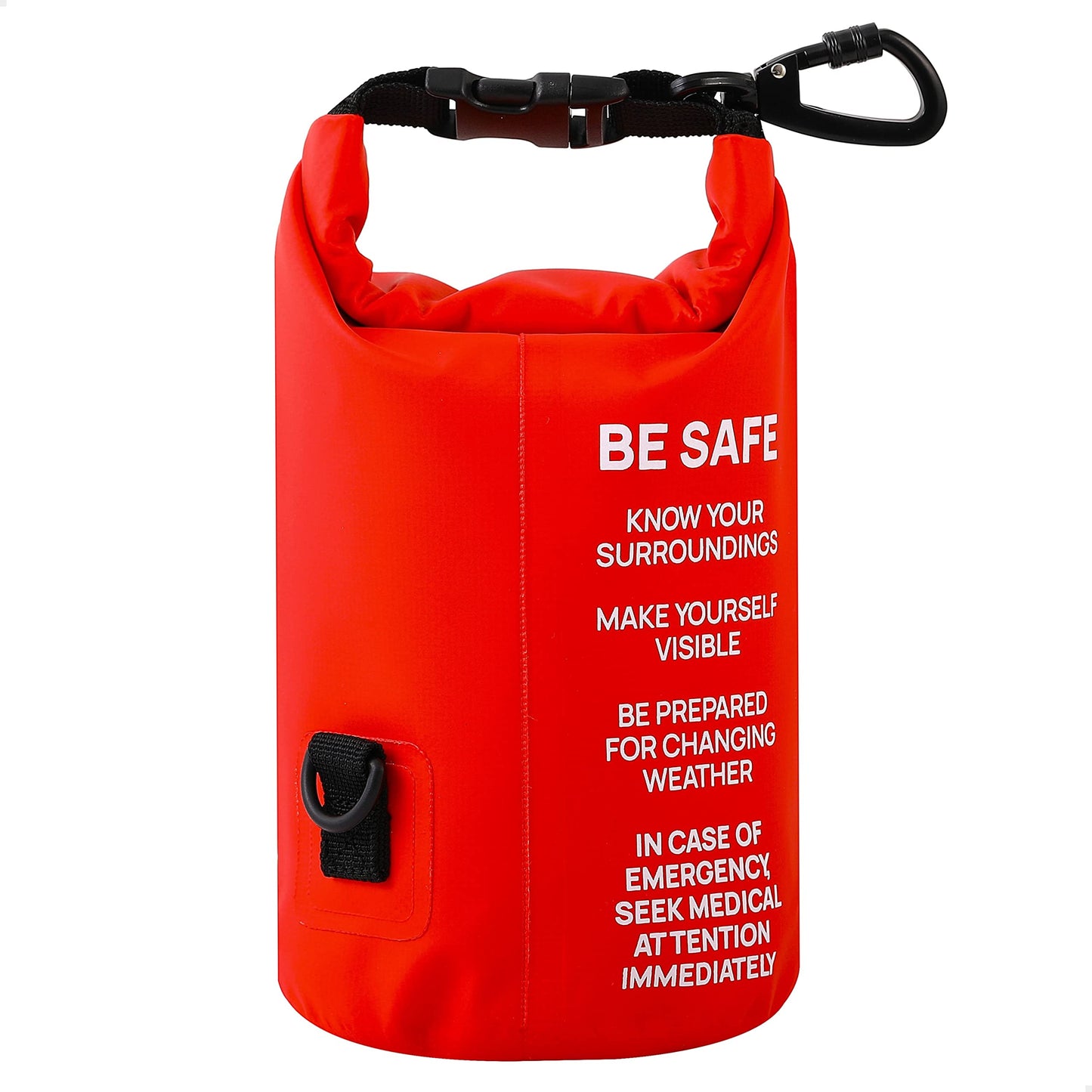 Breakwater Supply Waterproof Preparedness Pack, IP68 Submersible Airtight Backpack and Waterproof Marine First Aid Kit for Boating, Fishing, Kayaking (Fogland Lite 15L Stealth Black)