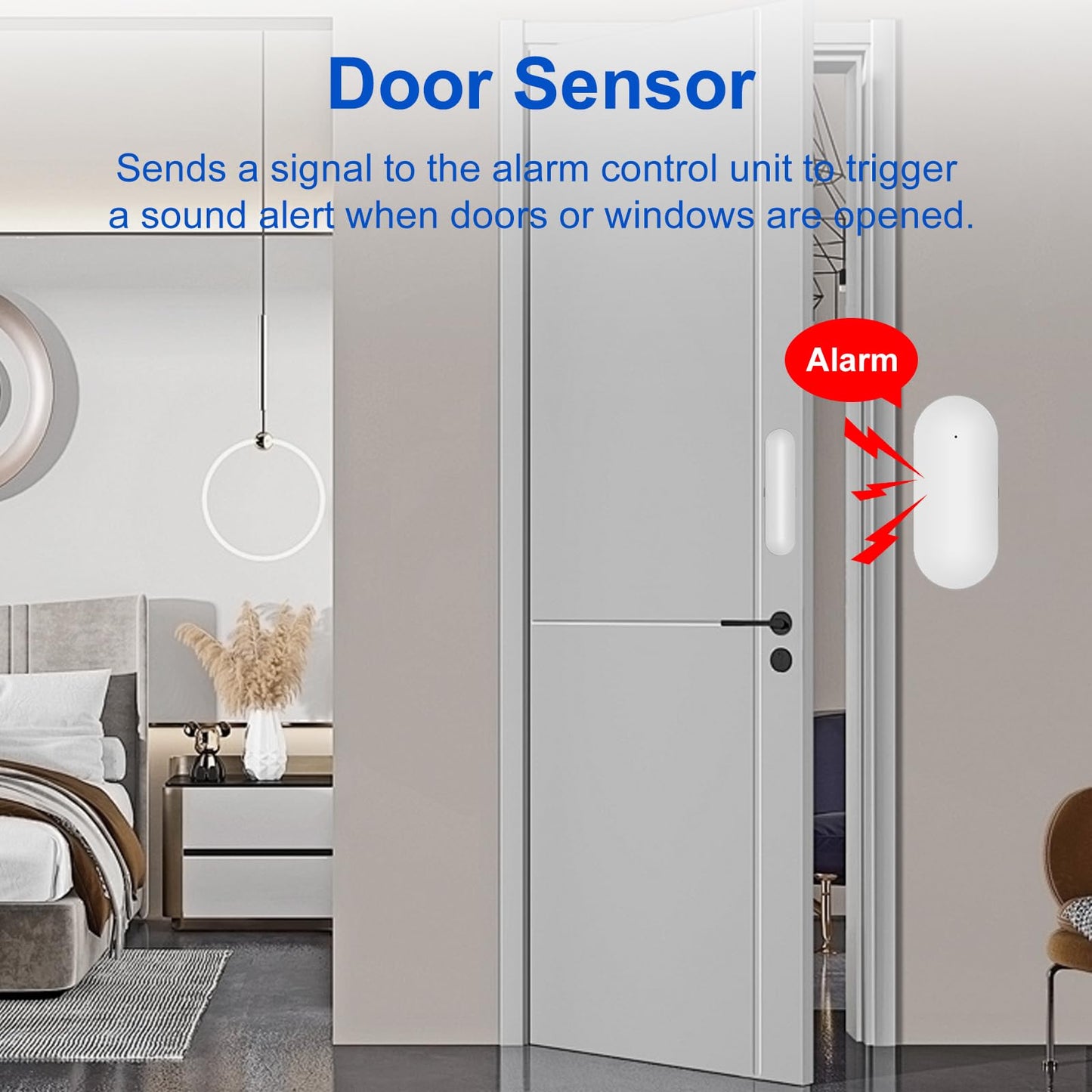 WiFi Wireless Alarm System for Home Security - 24/7 Protection Smart Home Devices 4.3" Touch Screen, GSM/4G+WiFi, App Instant Alerts, No Monthly Fee, Alexa Compatible for Villa, Kids Safety (21pcs)