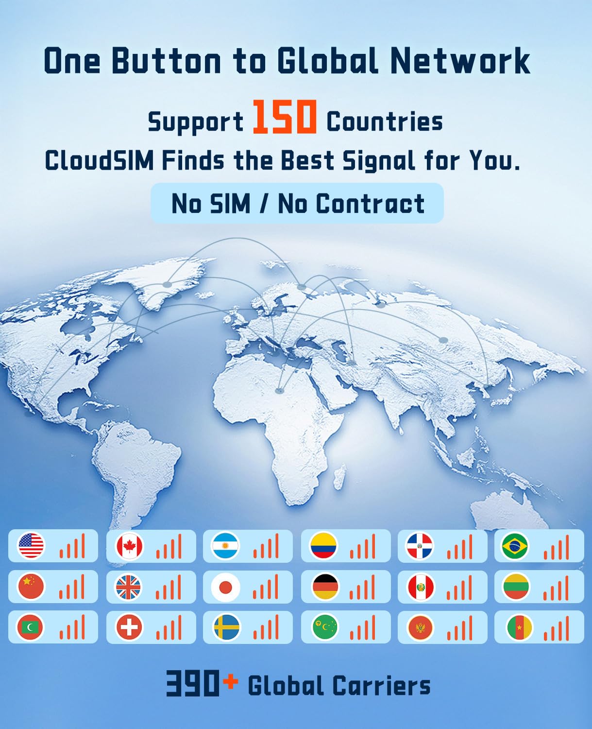 FREEBOT Mobile Hotspot - 4G LTE Portable WiFi for Travel in 150+ Countries, Pocket WiFi Router 10-Device, 5000mAh Battery & No Contract/SIM, 5GB Global (90 Days) for Business, Trips & Outdoors