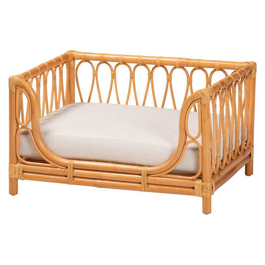 Bali & pari Kierra Bohemian Honey Rattan Pet Bed