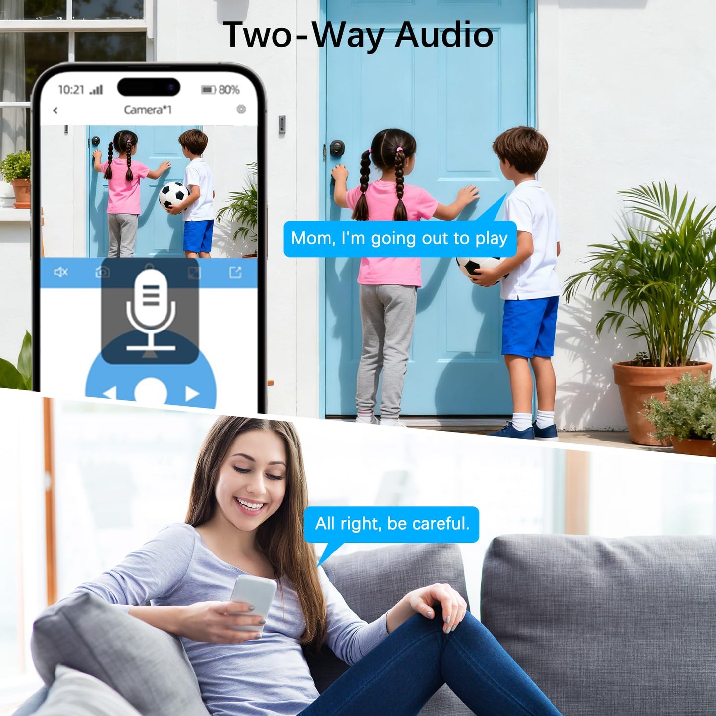 Solar Security Cameras Wireless Outdoor,2 Cam-Kit,Solar-Powered,No Subscription,Home Security Cameras System with 4MP Color Night Vision,Auto Tracking,Spotlight & Siren,64GB Memory Card, 2.4 & 5G WiFi