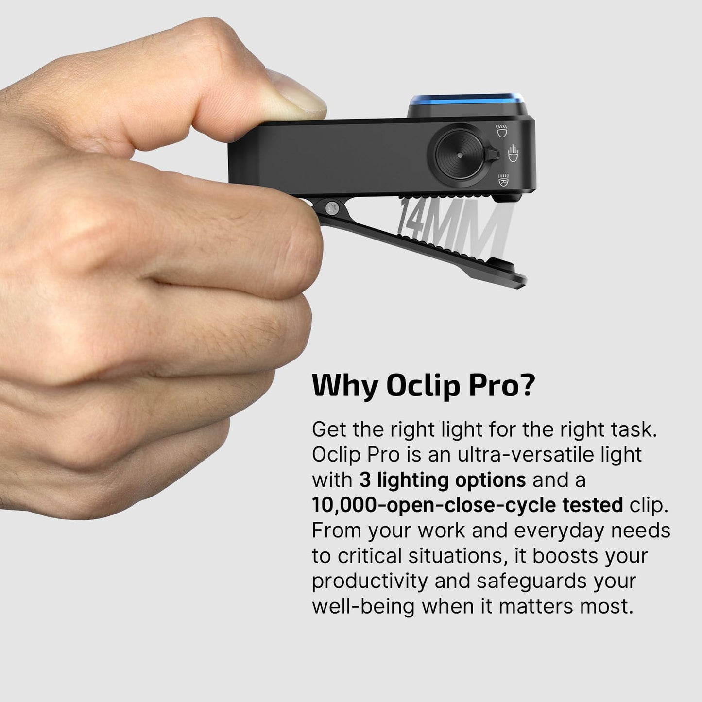 OLIGHT Perun 3 Rechargeable Headlamp Flashlight Bundle Oclip Pro EDC Flashlight Clip-on Light