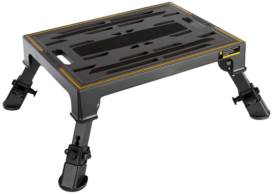 Stromberg Carlson 19″ x 14″ Adjustable RV Platform Step, Heavy Duty Cast Aluminum, Portable Step Stool for Travel Trailers, Trucks, Adjusts 7-3/16″ to 8-9/16″, 1000 lbs Capacity, Rubber Feet
