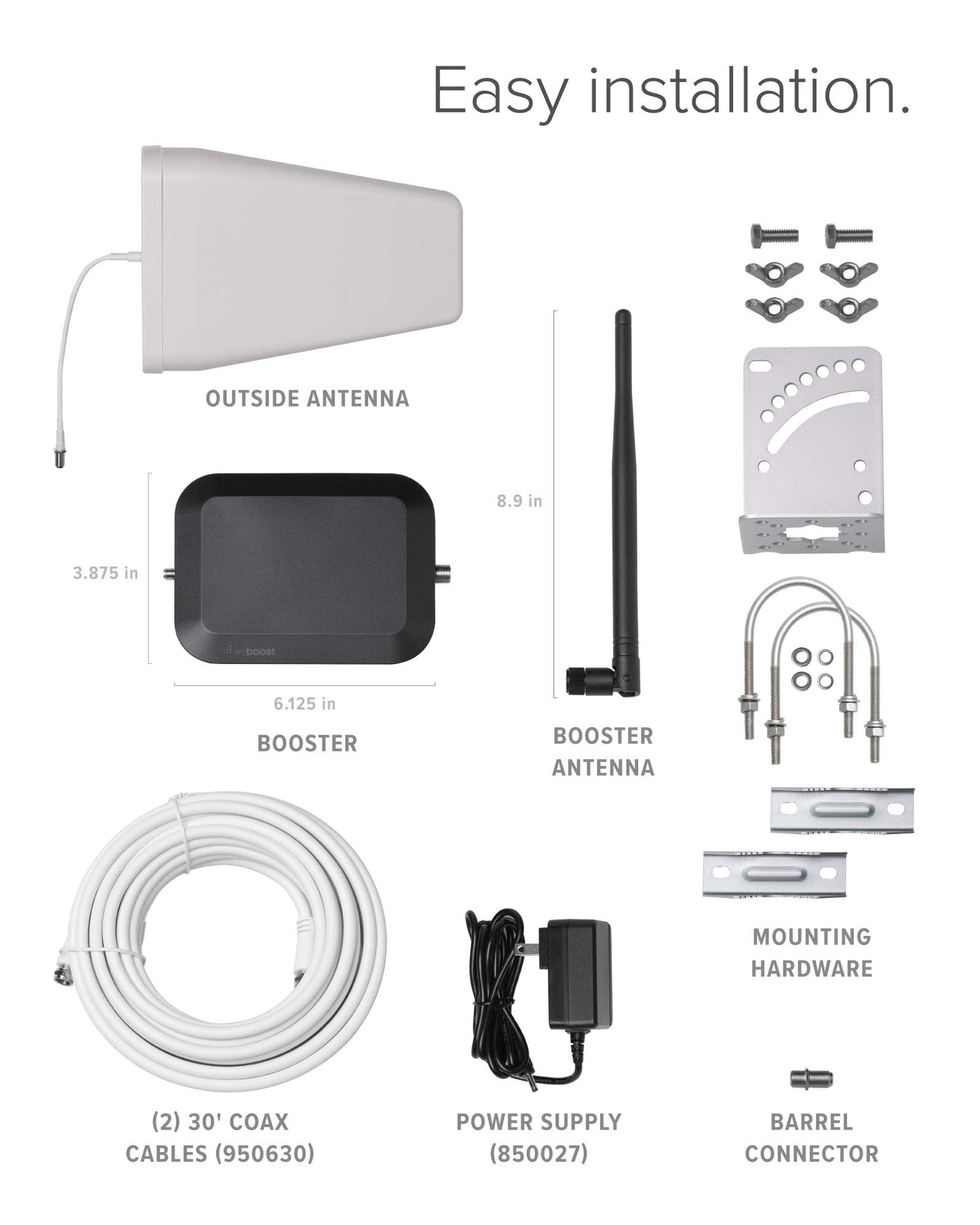 weBoost Home Studio - Cell Phone Signal Booster | Boosts 4G LTE & 5G for all U.S. & Canadian Networks - Verizon, AT&T, T-Mobile & more | Made in the U.S. | FCC Approved (model 470166)