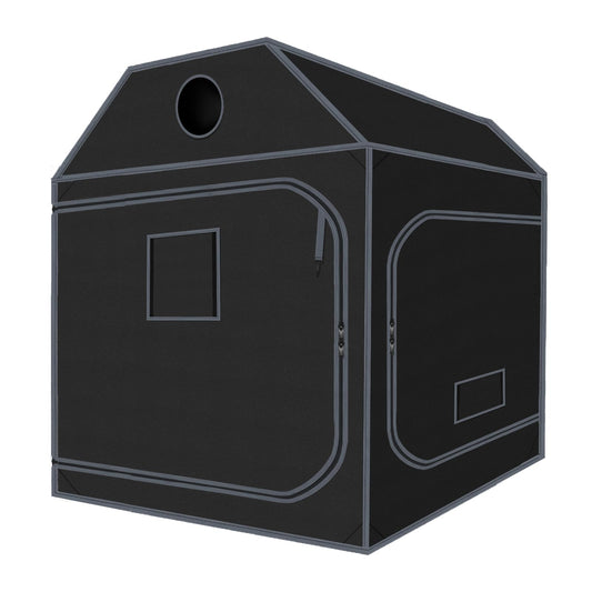 5x5 Grow Tent, 60"x60"x72" Roof Cube Plant Grow Tent, Indoor Growing Tent with Observation Windows, Lightproof Roof Cube Tent with Floor Tray, Mylar Hydroponic Tent