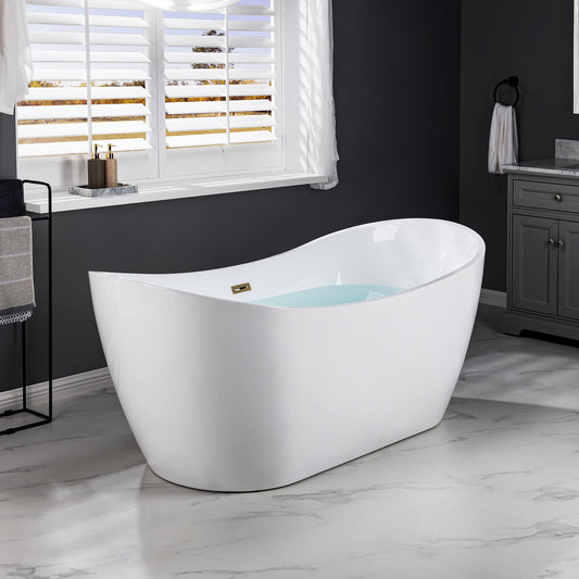 WOODBRIDGE BTA1517-BG-Drain &O Bathtub, Brushed Gold