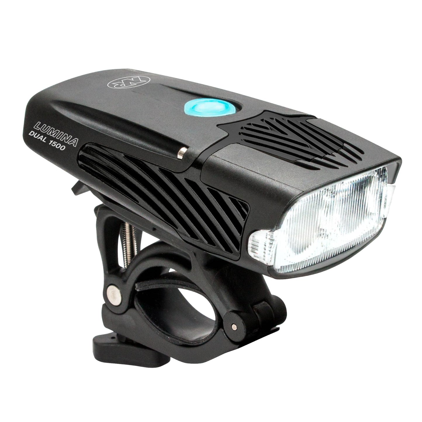 NiteRider Lumina Dual 1500 Lumen USB-C Rechargeable Dual LED Front Bike Light - 7 Modes Powerful Lumens IP64 Waterproof Bike Headlight Easy Mount Single Button Control MTB, Trail, Enduro, Road Cycling