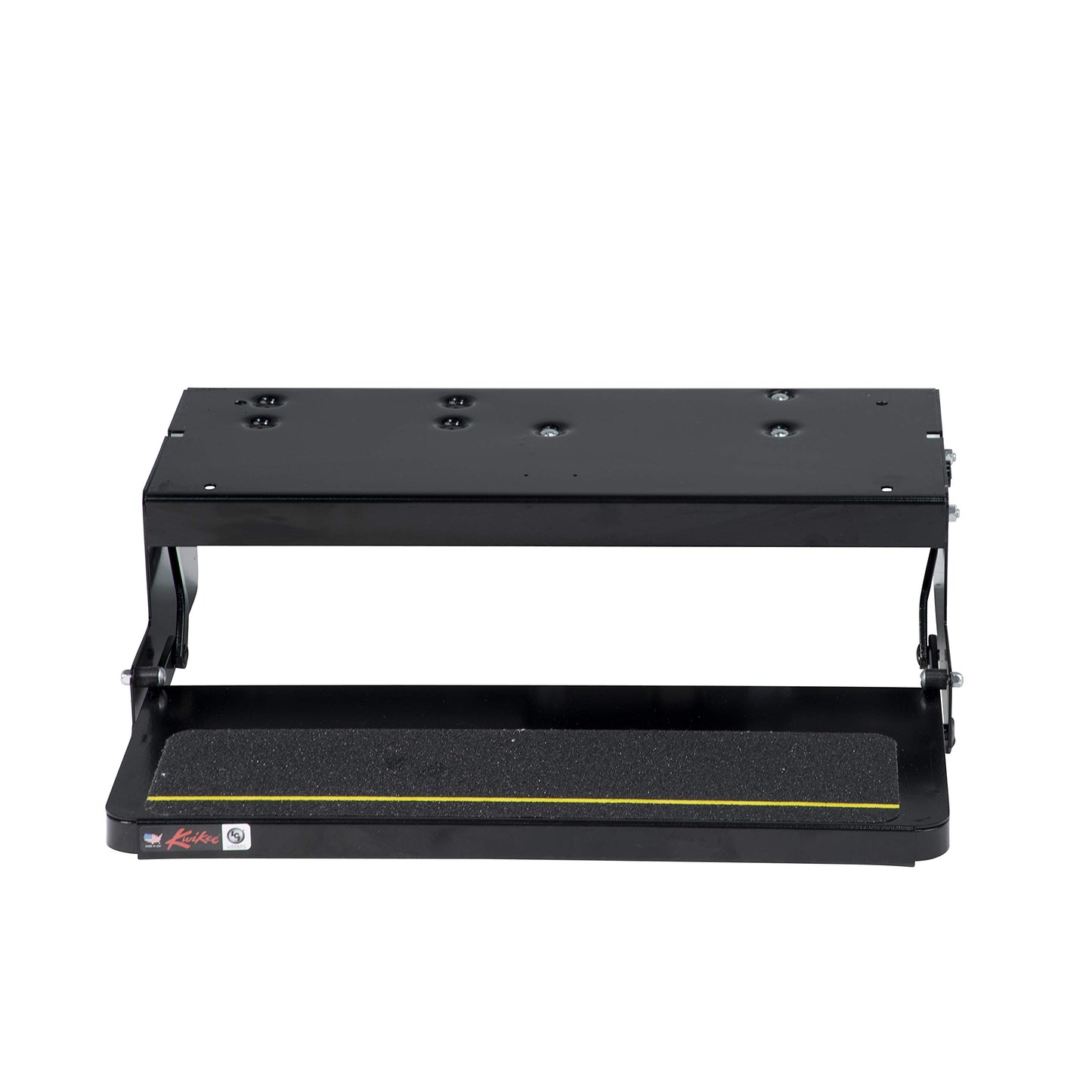 Kwikee 26 Series Electric Step Assembly, Standard Drive Operation, Power Switch Kit for RV, Travel Trailers, 8.5" Step Rise, Anti-Slip Surface, 12V DC Motor, Steel Construction - 3711361