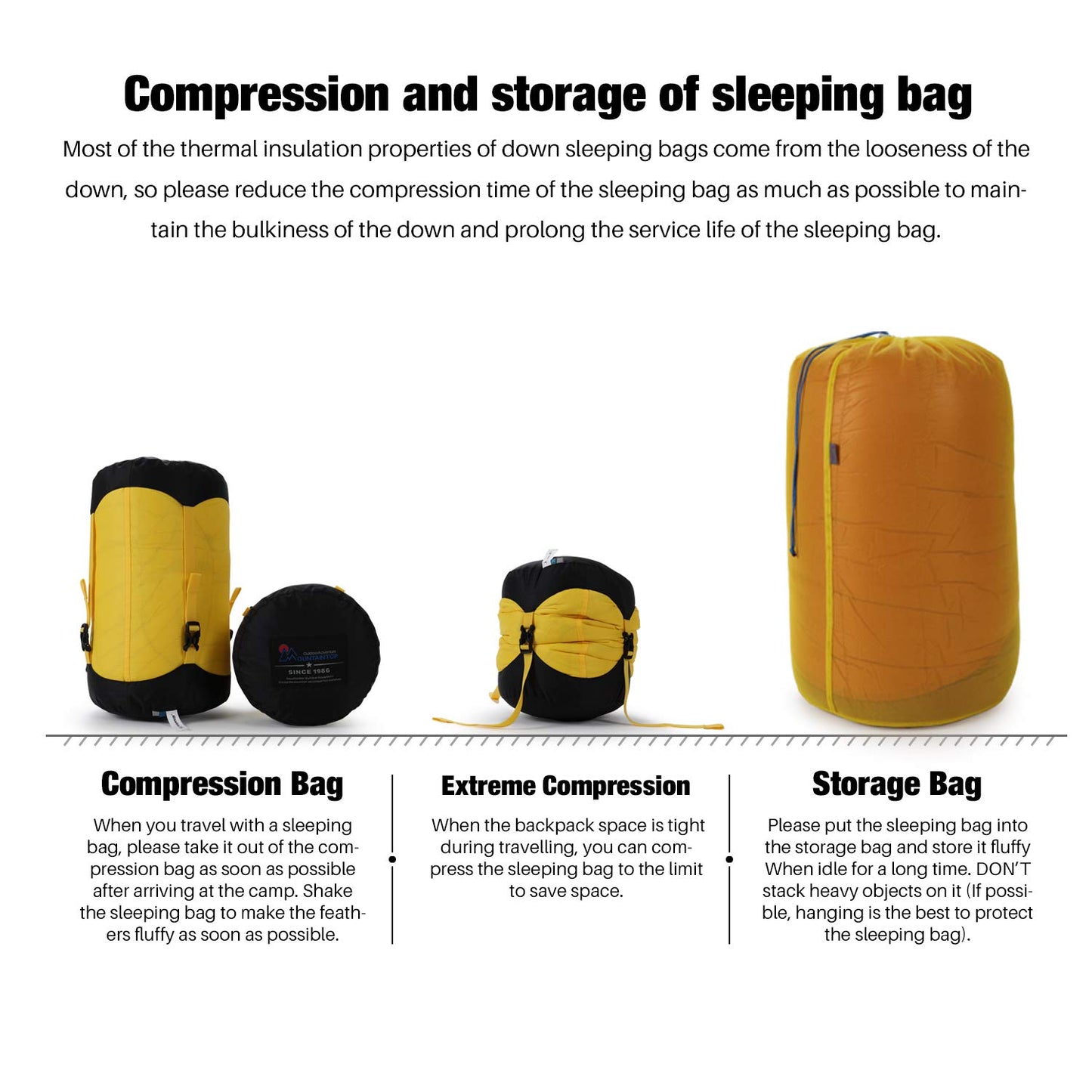 Mountaintop Ultralight Mummy Down Sleeping Bag 650 Fill Power Duck Down Suits for 32 20 Degree F for Camping Hiking Backpacking