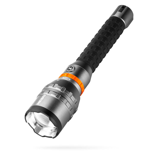 NEBO DAVINCI 12000 Handheld Flashlight | 12000 Lumens, 5 Light Modes, Rechargeable Waterproof Light for Hiking, Camping & Hunting, Tactical Self Defense Floodlight, Includes USB-C Charging Cable