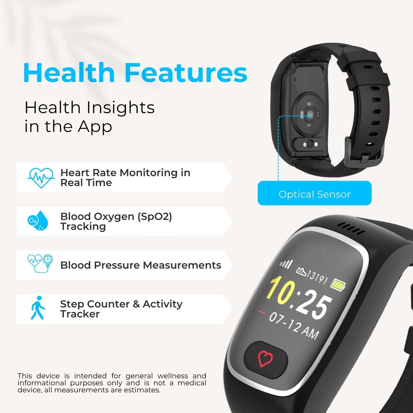 Seculife Smartwatch: Medical Alert Bracelet with GPS Tracker, Fall Detection smart Watch, 2 Way Calling, SOS Button, Medical Watch, Emergency Device for Seniors, Life Alert System, Elderly Monitoring