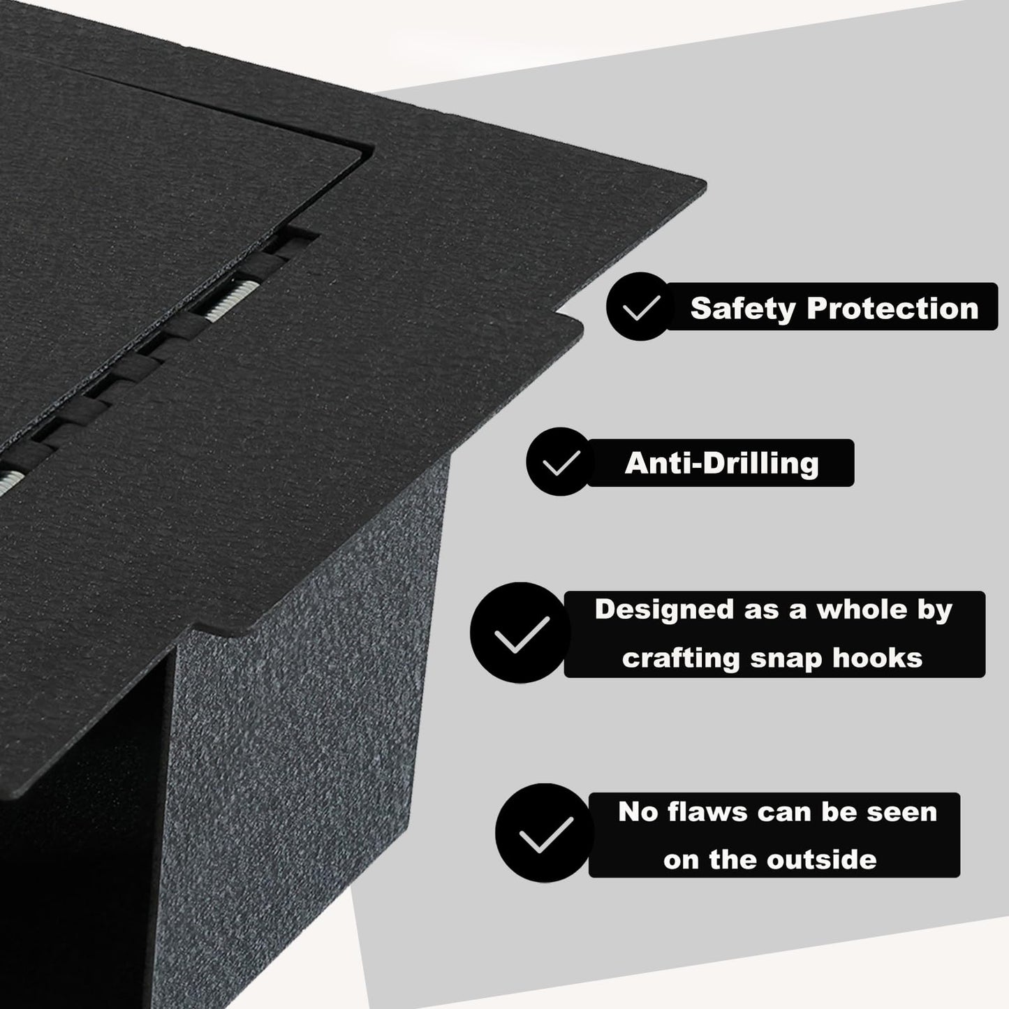 Center Console Safe Vault - KEREN Console Gun Safe Box Compatible with Tesla Model X 2021-2025, with Fingerprint Lock
