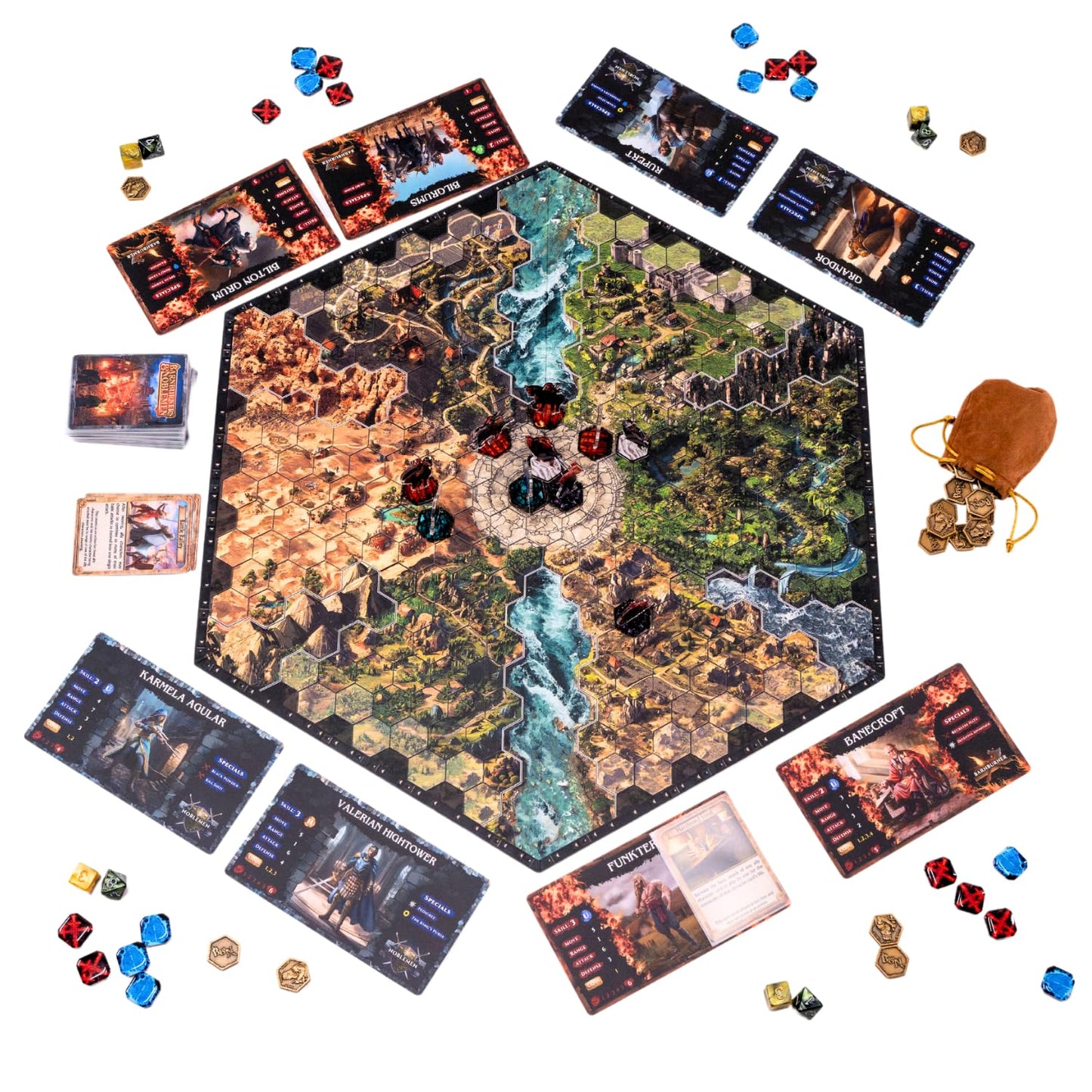 Barnburners and Noblemen: Master Set – Fantasy Tabletop Wargame, Competitive Strategy Game for 2–4 Players, Ages 12+