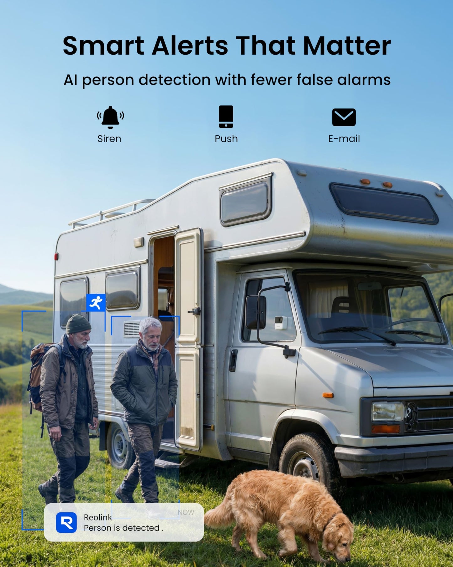 REOLINK Security Cameras Wireless Outdoor, AI Detection, Magnetic Mount, 1080p Indoor Camera, Dual-Band 2.4/5GHz WiFi, No Subscription, 9-Month Battery Life, Home Hub Mini with 2X Argus MagiCam