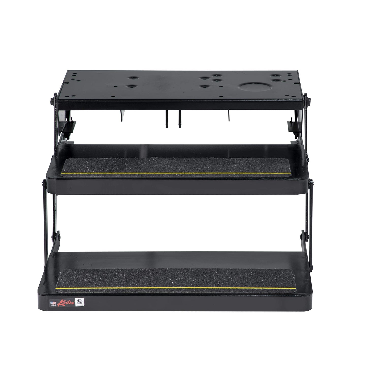 Kwikee 32 Series Electric Step Frame Assembly for RV, Travel Trailers, and Motorhomes, Hidden Light, 8.5" Step Rise, Anti-Slip Surface, Heavy-Gauge Steel Construction - 3722618