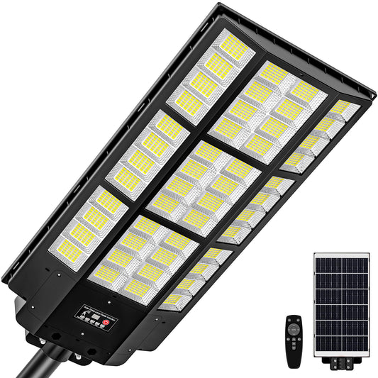 15000W Solar Street Light, Super Bright Solar Street Lights Outdoor Waterproof, 320° Solar Flood Lights Outdoor with Dusk to Dawn Motion Sensor Remote, 62000mAh IP67, for Parking Lot Yard Garage Farm
