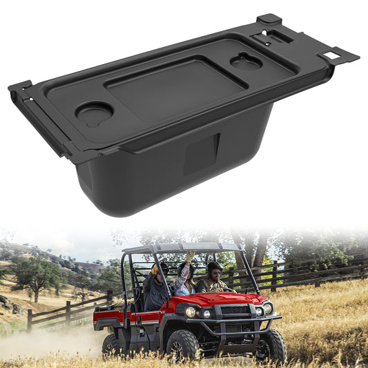 SAUTVS Under Seat Storage Box, Underseat Storage Bin Set Organizer Tray for Kawasaki Mule PRO-FX FXR FXT DX DXT 2015-2025 Accessories, Replace #99994-1463