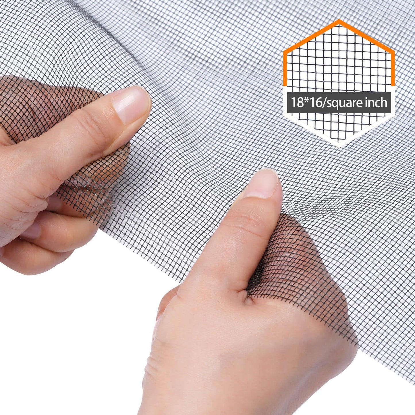 Fiberglass Window Screen Roll 96" x 100' Continuous Roll UV Protection Install and Repair Door and Window Screen(96" x 100', Black)