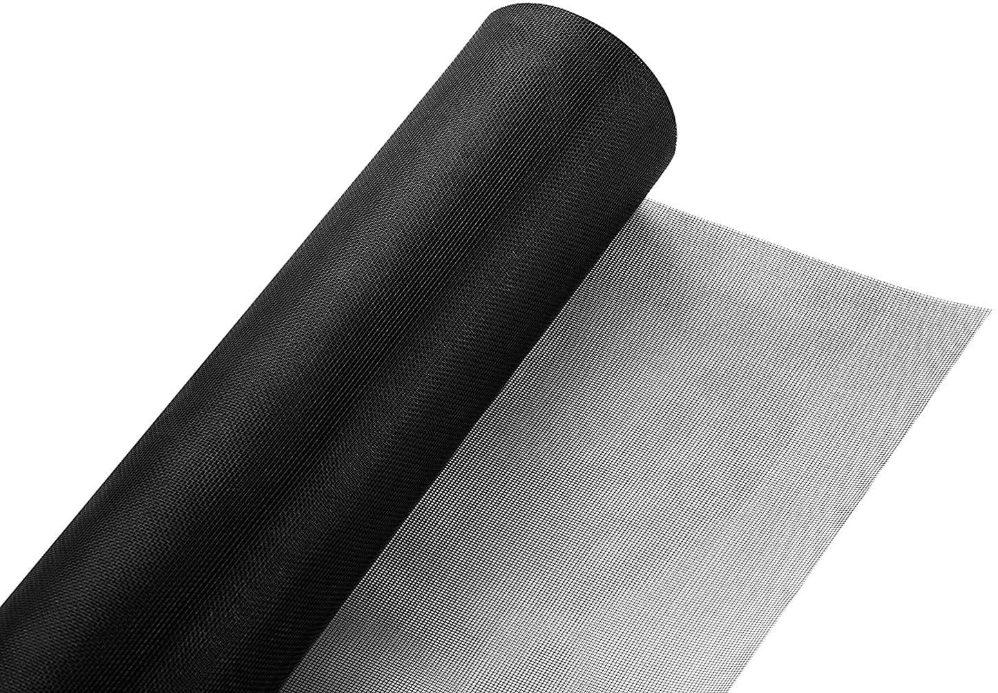 Fiberglass Window Screen Roll 84" x 100' Continuous Roll UV Protection Install and Repair Door and Window Screen(84" x 100', Black)