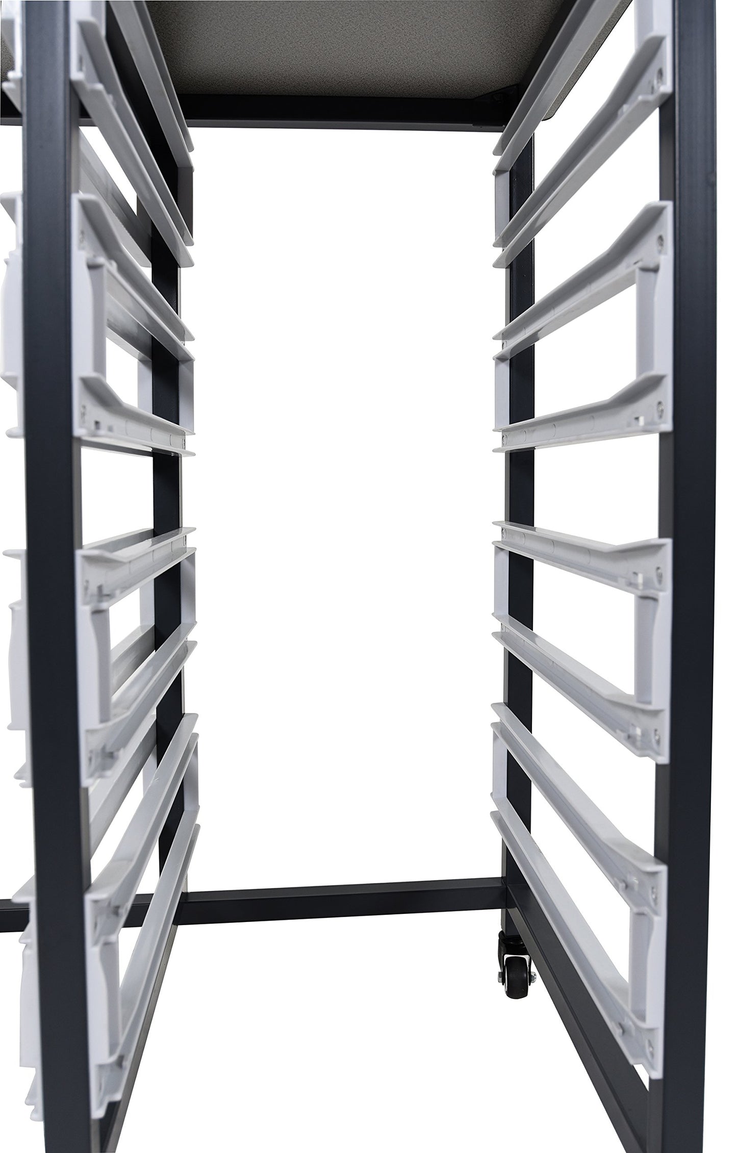 LUXOR MBS-DR-16S Mobile Bin System - Double Row Grey 20 L x 30 75 W x 37 5 H