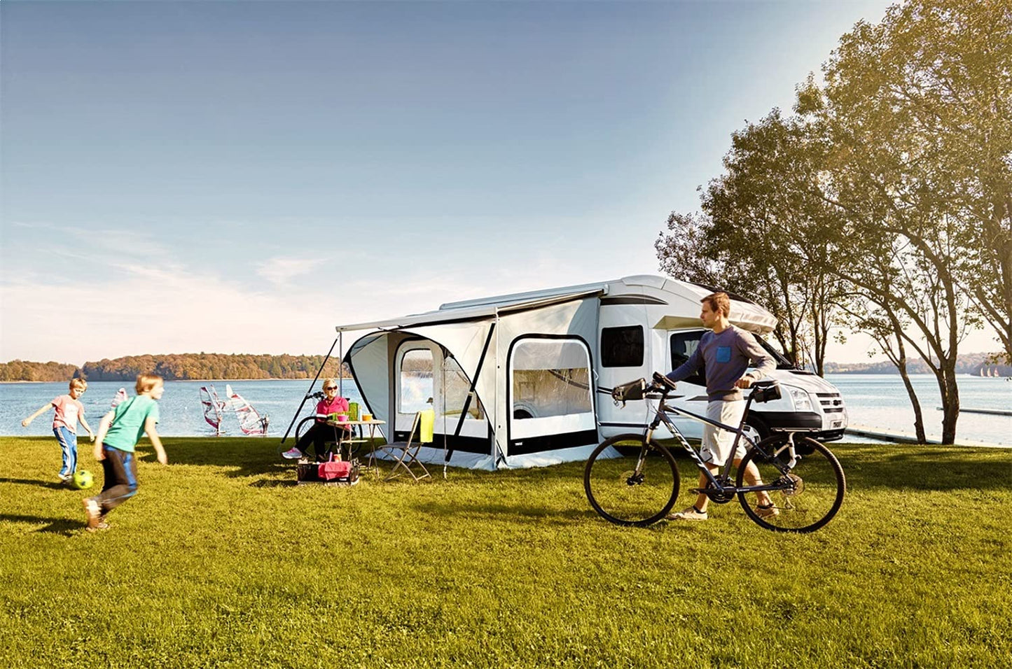 Thule QuickFit Awning Tent, 2.60 m (Medium)-Silver
