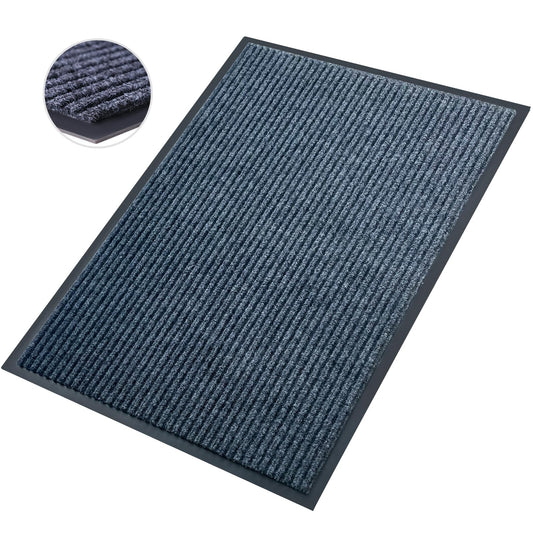 Front Door Mat,4'x8'Indoor Outdoor Door Mat,Heavy Duty Durable Welcome,Commercial Floor Mats Inside Outside Entrance, Waterproof All-Season, All-Weather Non Slip Backing Doormat for Entryway,Dark Gray
