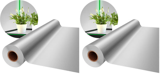 VIVOSUN 6 Mil Mylar Film Roll, 4 ft. x 50 ft. Diamond Film Foil Roll, Heavy-Duty Reflective Film for Grow Tent, Warm House, and Grow Room (50 ft.) (Pack of 2)