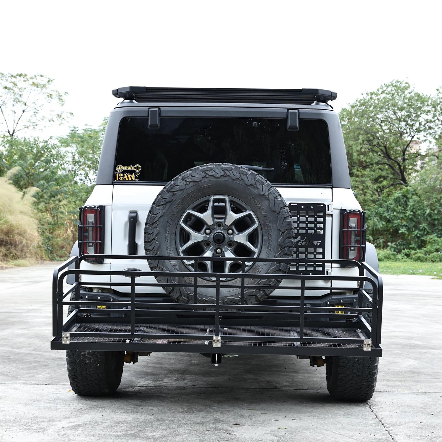 750 LBS Heavy Duty Folding Hitch Cargo Carrier, 2" Hitch Receiver Rear Luggage Rack Basket for SUV, Pickup Truck, Camping & Travel, 60" x 24" x 13.8", Black