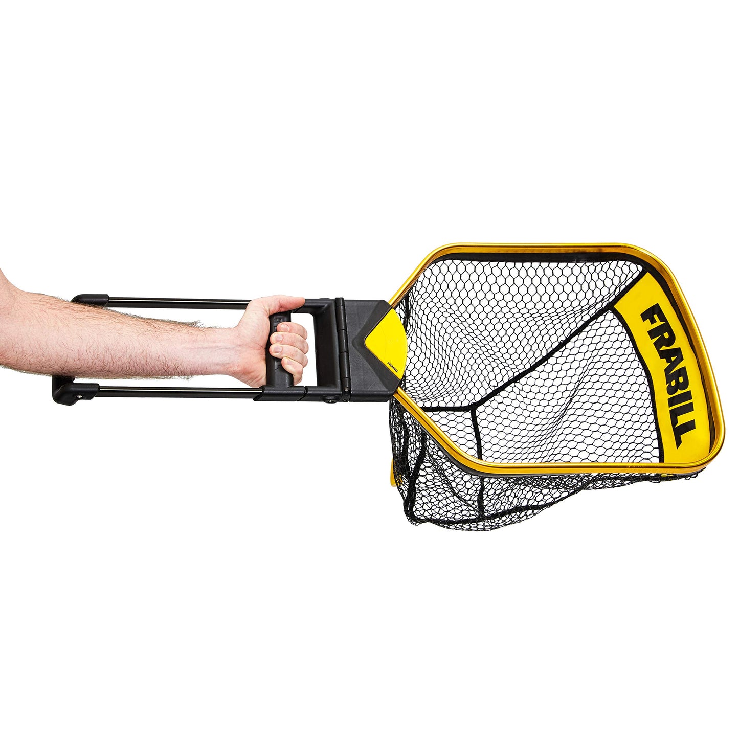 Frabill Trophy Haul Bearclaw 1418 Fishing Net, One Hand Designed Landing Net, Black and Gold (FRBNX14S)