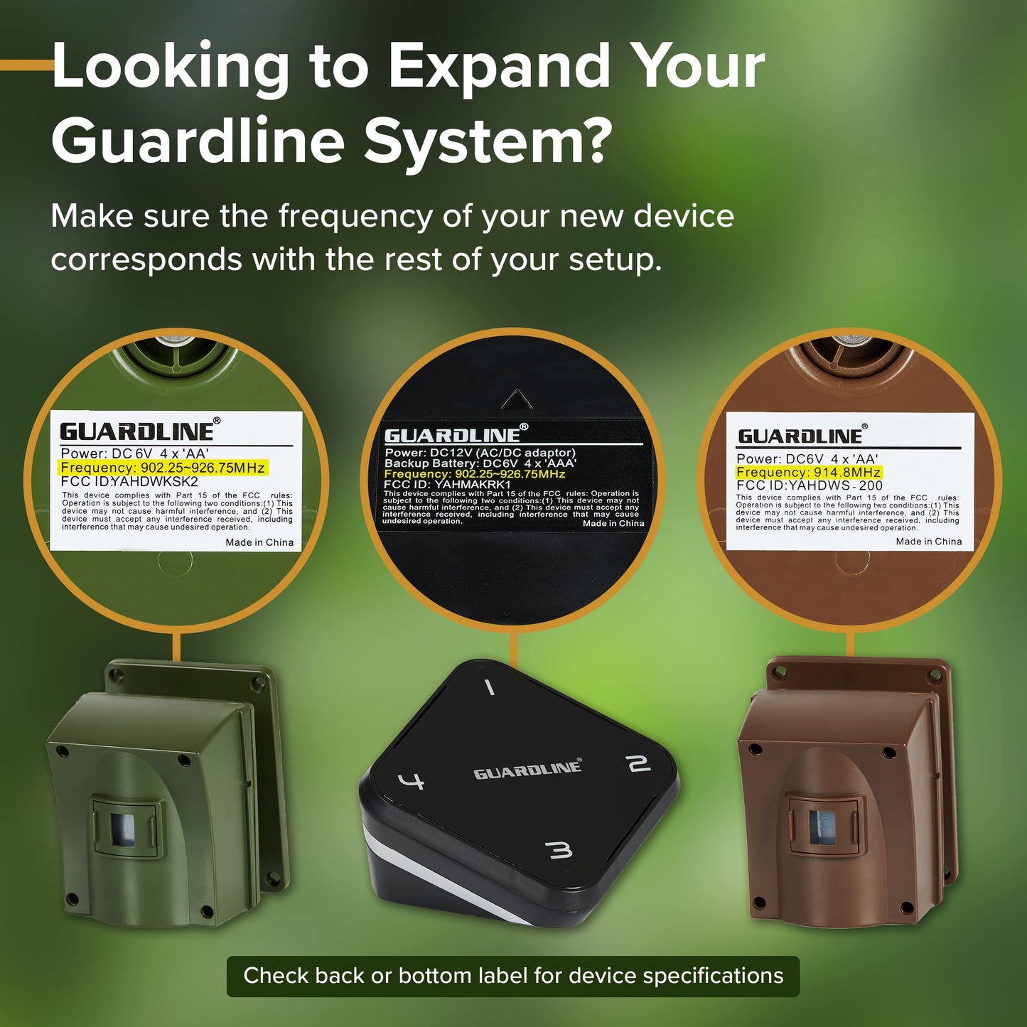 Guardline 500 Foot Long Range Driveway Wireless Alarm [1 Receiver] - Outdoor Weather Resistant Motion Sensor & Detector-Security Alert System - Monitor & Protect Outside Property