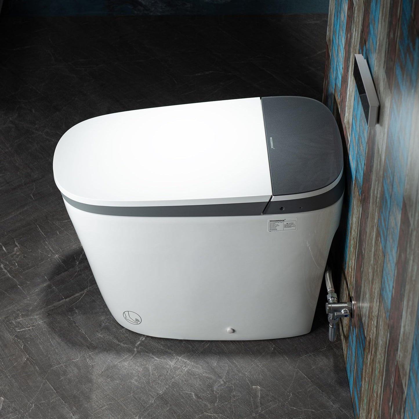 WOODBRIDGE Smart Toilet with 1000g MaP Flush Score, Foam Shield, Moving Dryer, ADA Comfort Height, Auto Flush, Blackout Flush, Auto Open & Close, Heated Seat, Bidet Toilet with Tank Built in (B0930S)