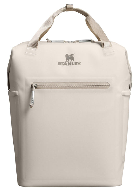Stanley All Day Madeleine Mini Backpack Soft Cooler 14 Quarts | 20 Can Cooler with Handle and Shoulder Straps | Stays Cold for Hours | Insulated Travel Bag with Zipper | BPA-Free | Cream
