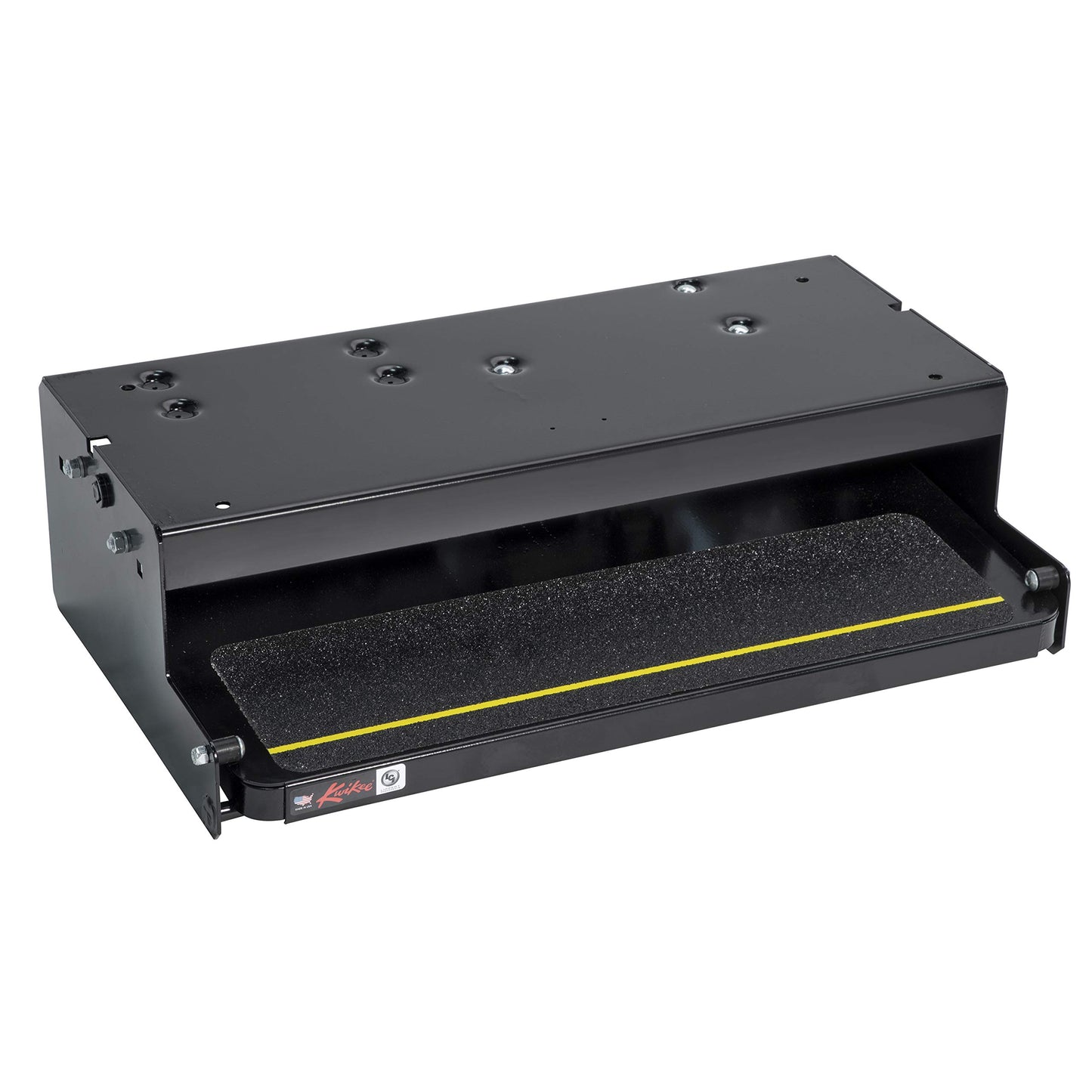 Kwikee 26 Series Electric Step Assembly, Standard Drive Operation, Power Switch Kit for RV, Travel Trailers, 8.5" Step Rise, Anti-Slip Surface, 12V DC Motor, Steel Construction - 3711361