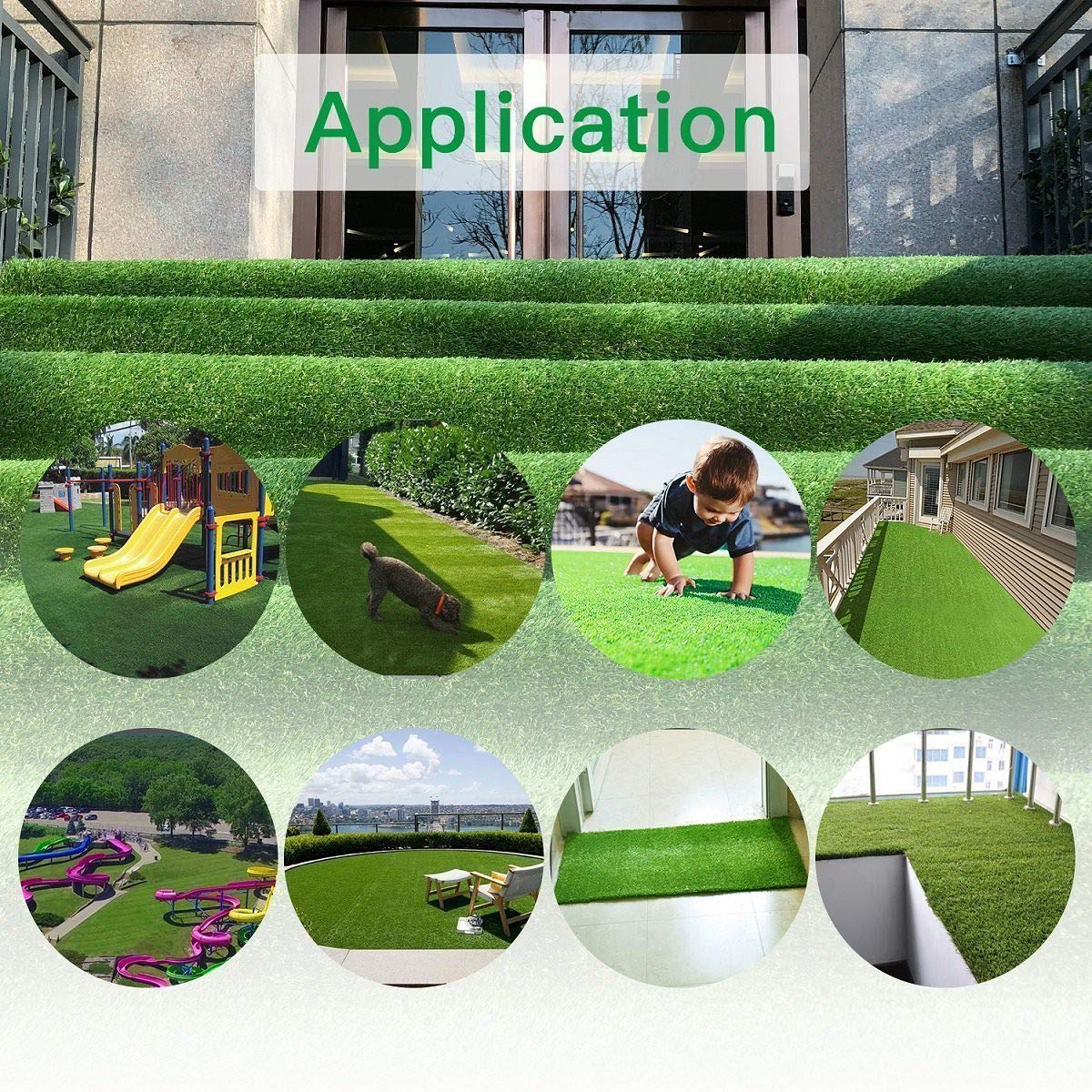 ALTRUISTIC 7FTX13FT Realistic Pet Artificial Grass for Dogs Indooor Outdoor Decor, 1.38 Inch 70 oz Extra-Heavy & Thick Garden Lawn Landscape Synthetic Grass Turf, Fake GrassTurf Mat Rug