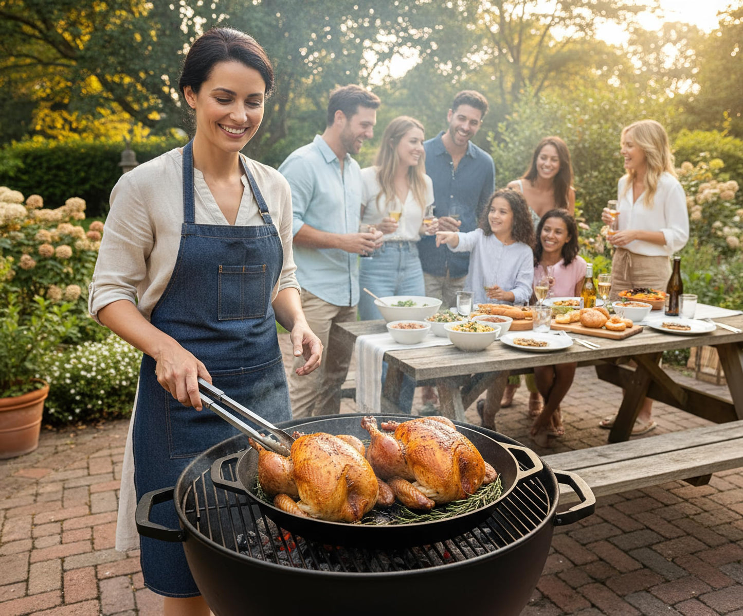 20-inch Pre-Seasoned Cast Iron Skillet - Dual Assist Handles - Nitrided Rust-Proof - For Oven, Stovetop, Grill & Campfire