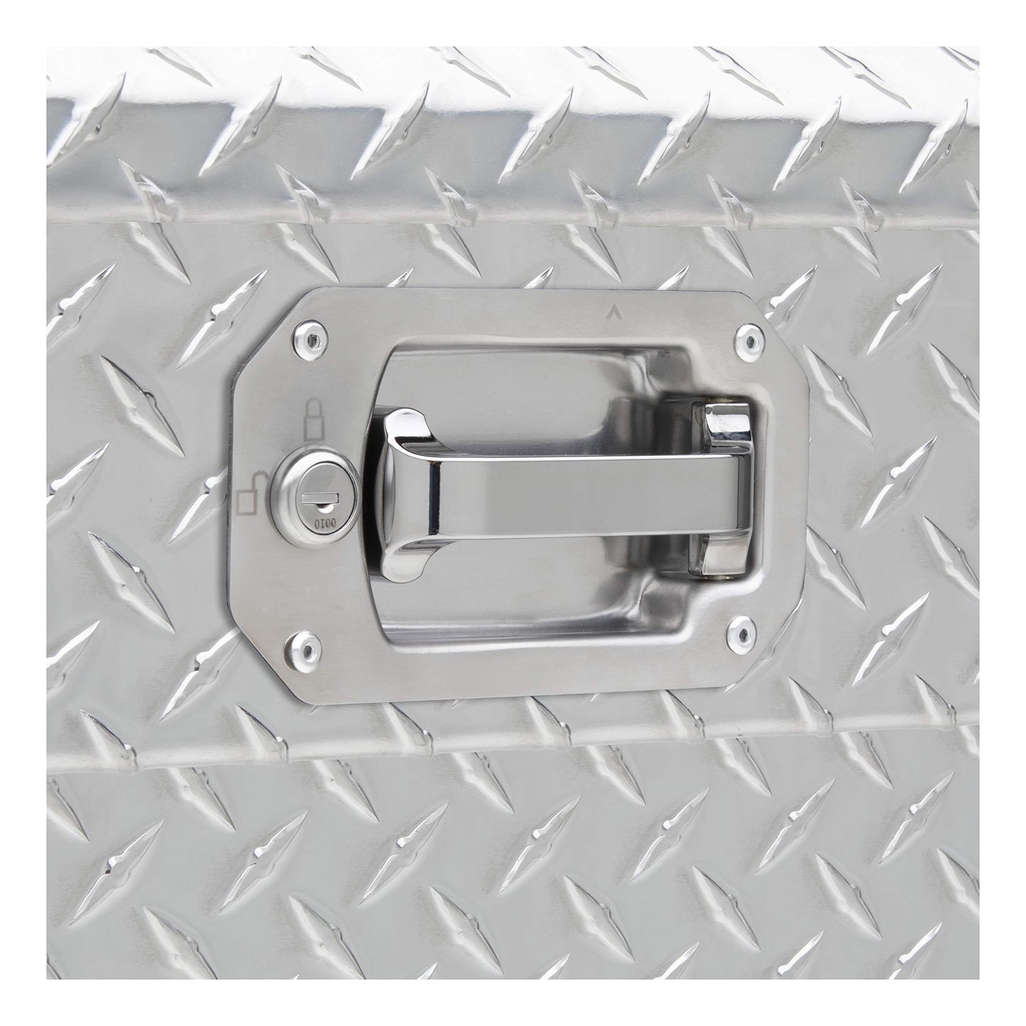 UWS EC10611 Pull Handle 72-Inch Heavy-Wall Aluminum Truck Tool Box with Low Profile, RigidCore Lid, Silver