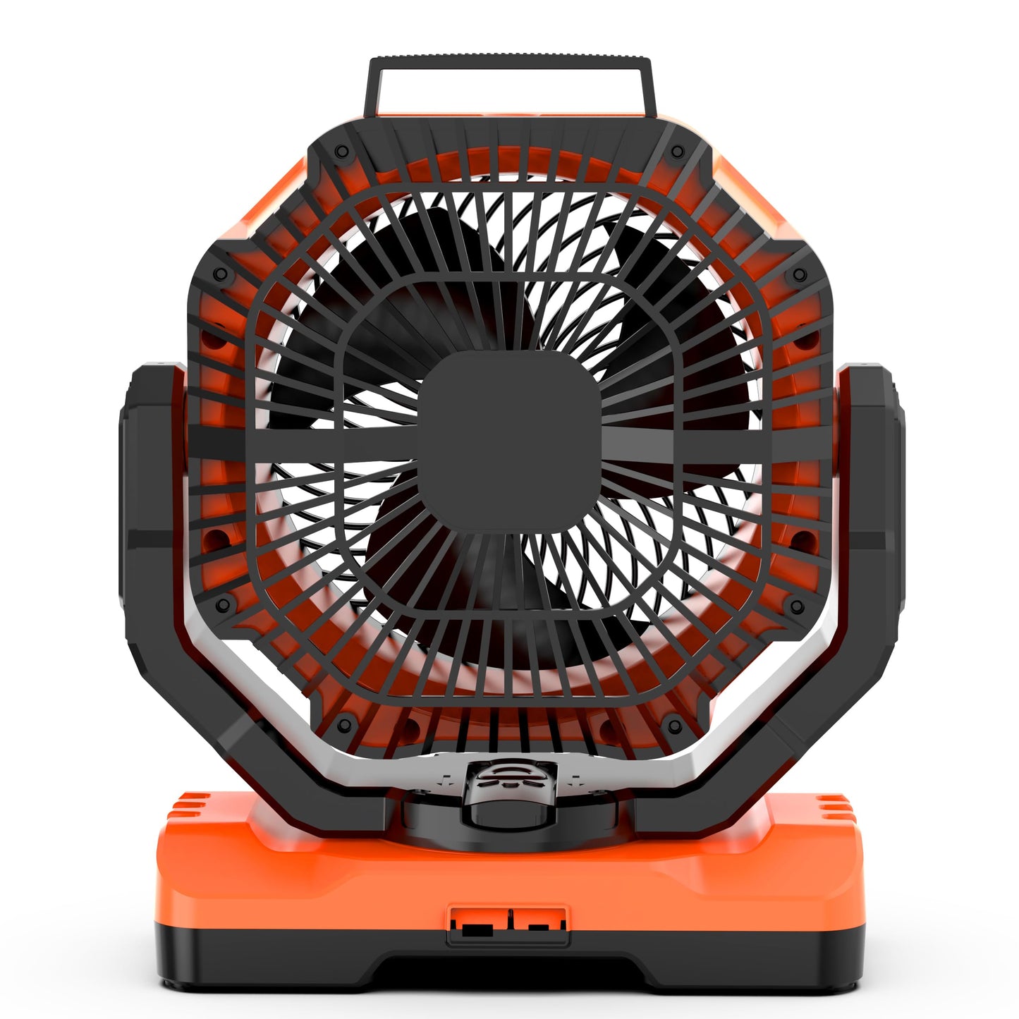 Porta Breeze 40000mAh Rechargeable Camping Fan w Light, Portable Battery Operated High Velocity Floor Table Fan; Oscillating w Timer, Remote for Outdoors, RV, Jobsite, Dorm, Patio, Weather Emergencies