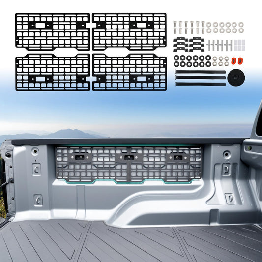 OUSUWO Side Truck Bed Molle Panel Rack System Compatible with 2023-2025 Chevy Colorado/GMC Canyon 5FT Accessories Cargo Storage Organizer Tools Rack Fit for 23-25 Chevrolet Colorado Accessories