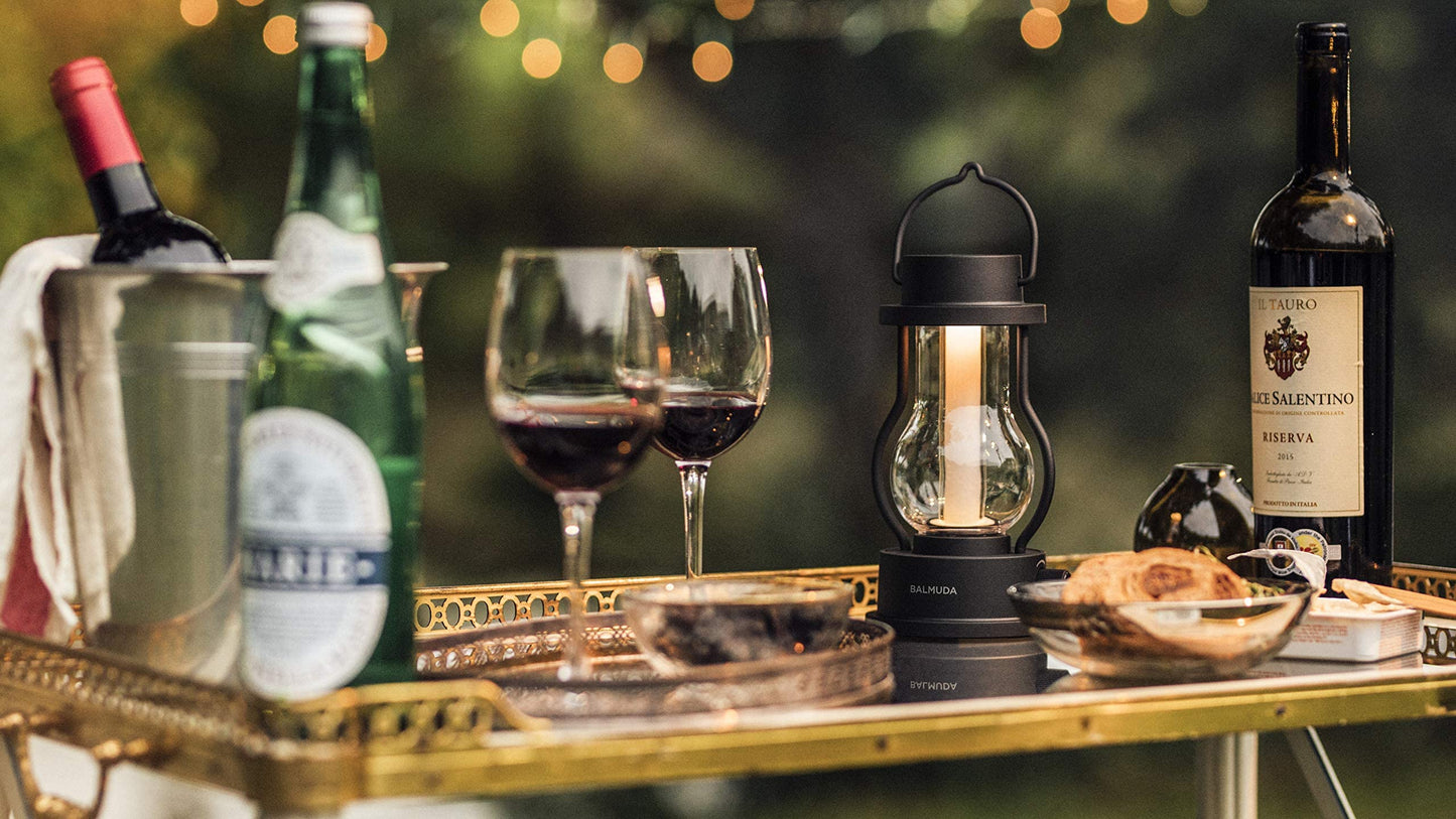BALMUDA Combo Pack in Black | The Speaker & The Lantern | Rechargeable Portable Bluetooth Speaker & Rechargeable LED Lantern