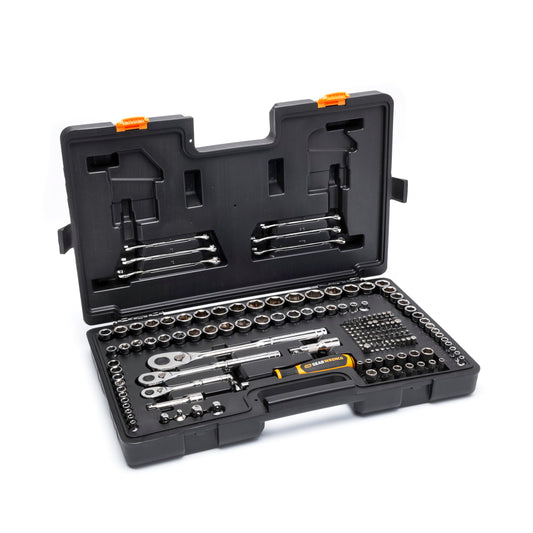 GEARWRENCH 202 Piece SAE/Metric Mechanics Tool Set 1/4", 3/8", & 1/2" Drives | GW72MLCBMTS