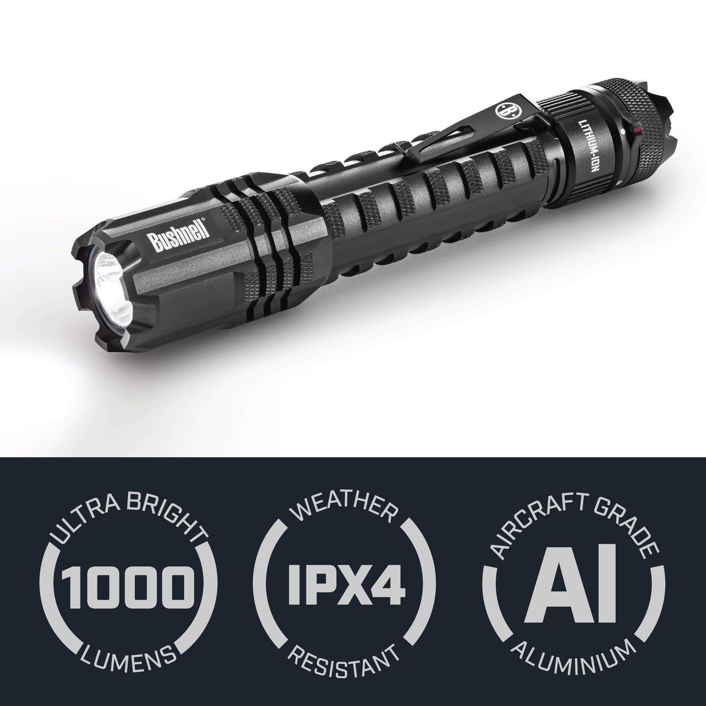 Bushnell PRO Rechargeable 400L Headlamp PRO 1000L Rechargeable Flashlight Bundle