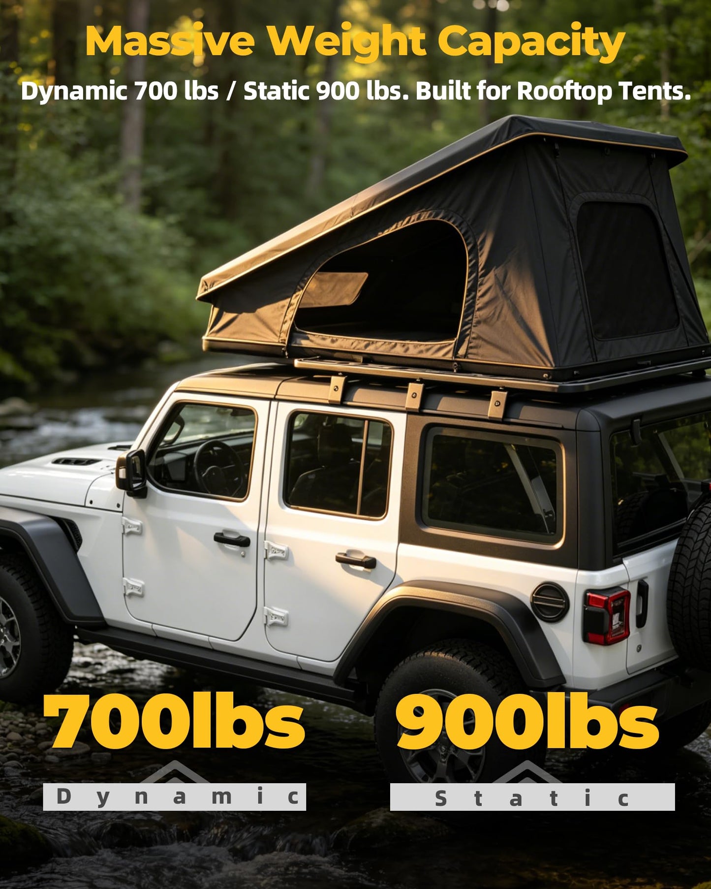 Trumgeta Jeep Wrangler JL Roof Rack Platform 2018-2026, 56" x 82" All Aluminum Rooftop Cargo Rack with T-Slot System, 700 lbs Dynamic 900 lbs Static Load, Overland Rack for Rooftop Tent Camping Gear