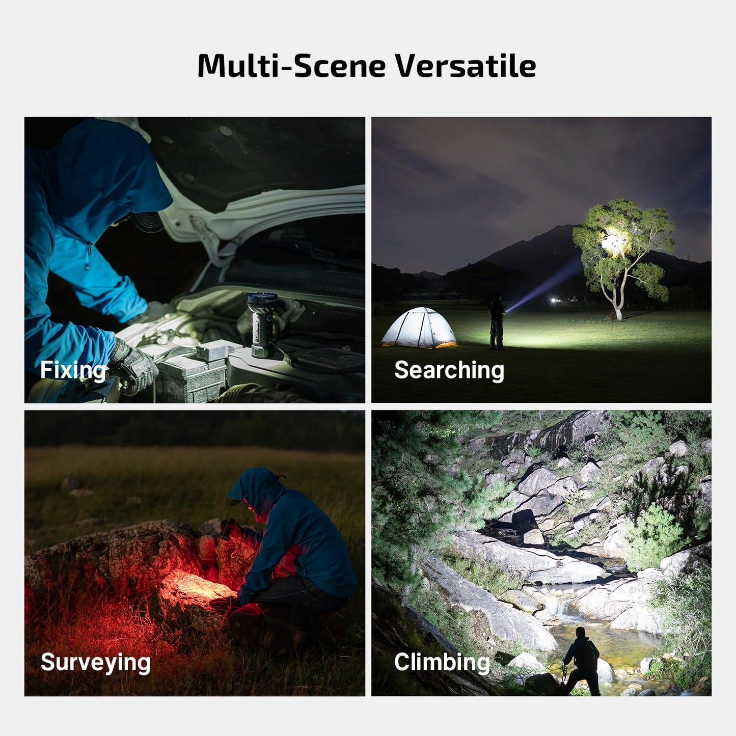 OLIGHT Marauder Mini 2 Bright Flashlight 10,000 Lumen with 750 Meters Beam Distance, Rechargeable Light with Dual Charging & 5 Lighting Modes for Outdoor, Camping, Emergencies (Sapphire)