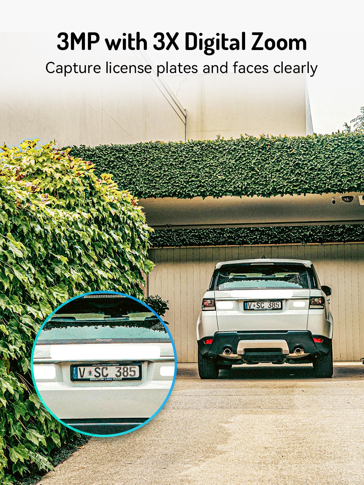 blurams 2K Solar Outdoor Camera Wireless, 360° PTZ Security Cameras Wireless Outdoor with Human Auto Tracking, R/Color Night Vision, Battery Powered, Compatible with Alexa, 2.4GHz Only, 2Pack